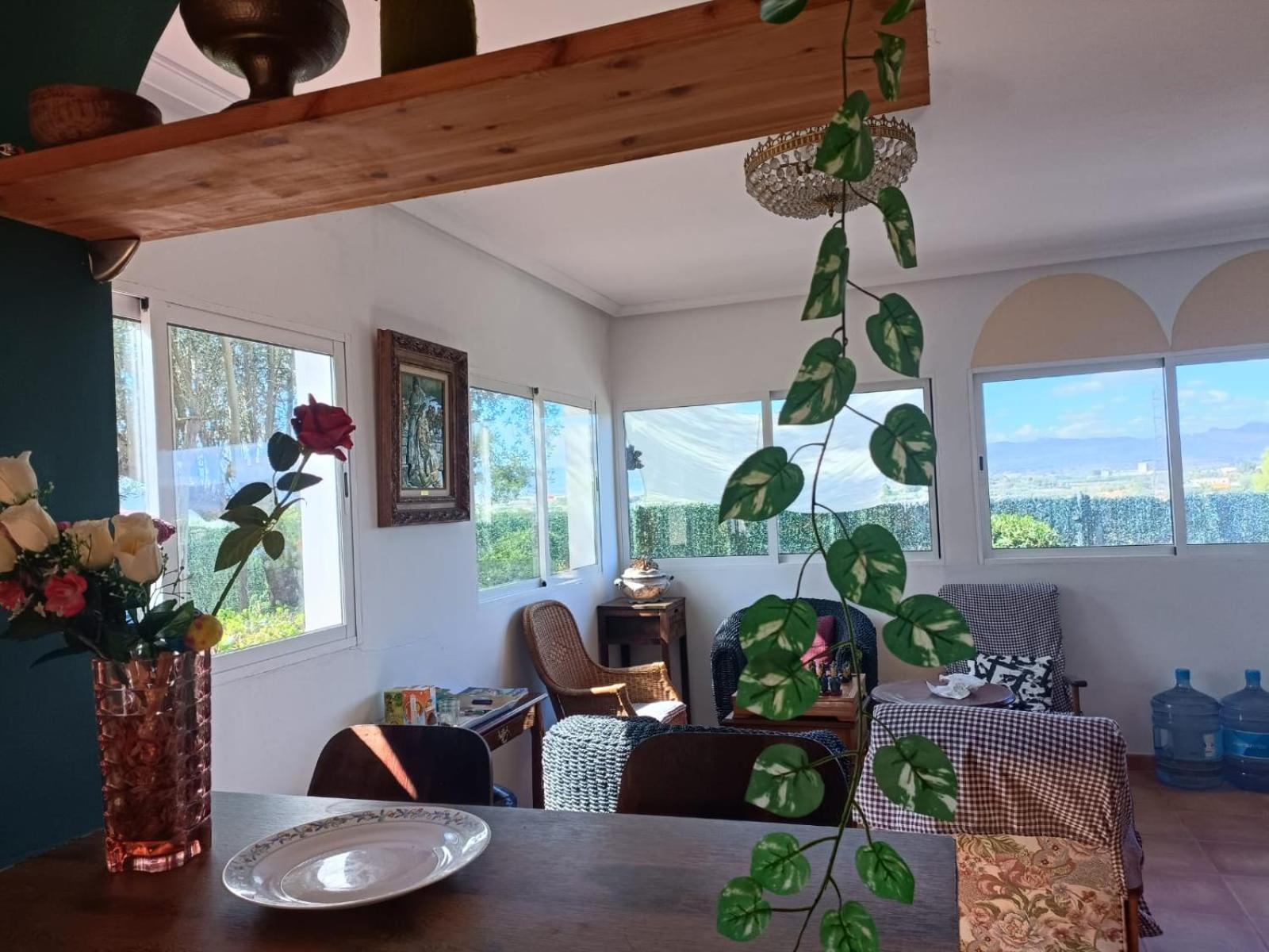 Bedroom With Private Bathroom And Two-Bedroom Family Suite In Quiet Forest Country House 80M2 Large Swimming Pool Music Town Lliria The Garden And Swimmingpool And Garden Are Shared 外观 照片