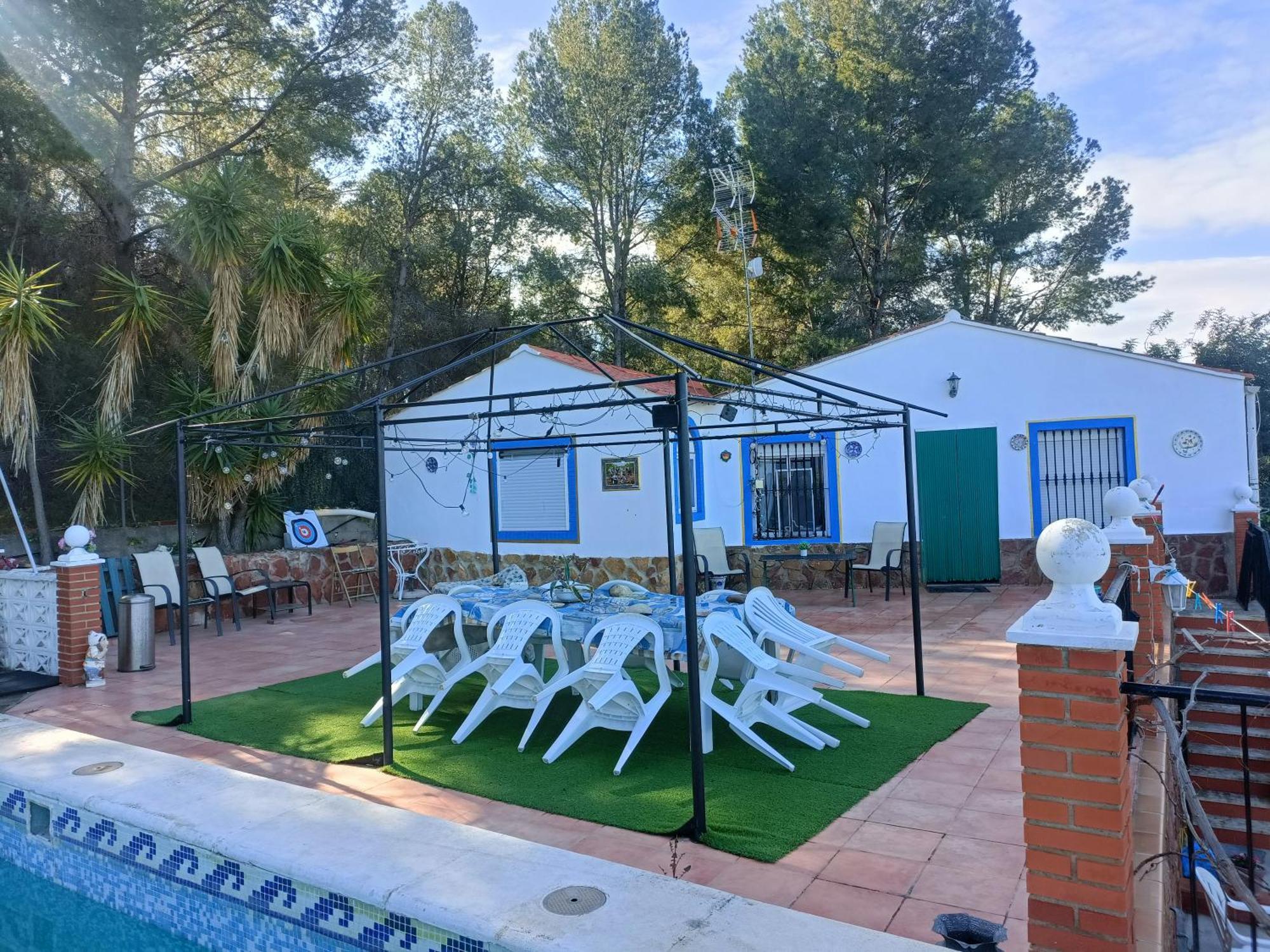 Bedroom With Private Bathroom And Two-Bedroom Family Suite In Quiet Forest Country House 80M2 Large Swimming Pool Music Town Lliria The Garden And Swimmingpool And Garden Are Shared 客房 照片